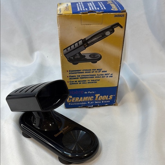 jilbere de Paris Accessories - Libere de Paris Ceramic Tools Flat Iron Stand, Hold up to 2” wide, BNIB